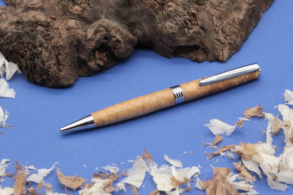 Elllipse mapple burl ballpoint