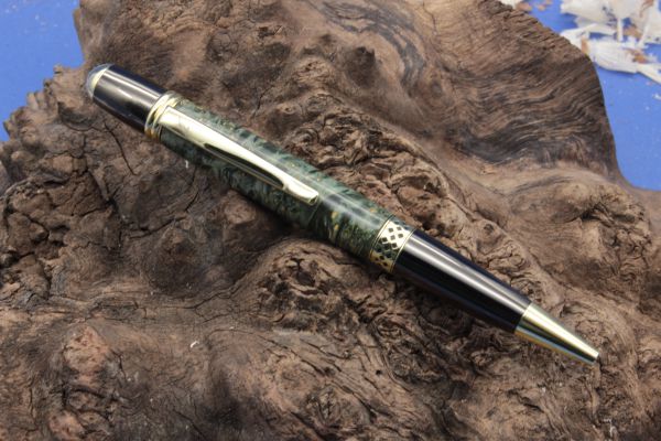 Stylo Bille Clerc en Loupe verte