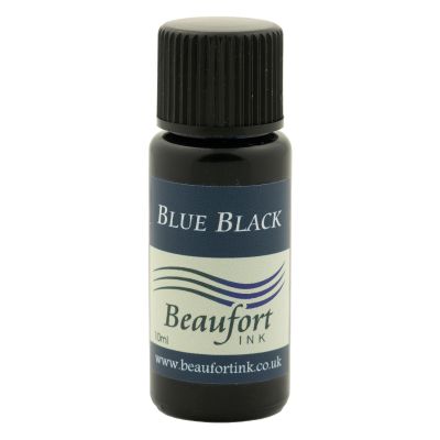 Bottled fountain pen ink by Beaufort SAMPLE size 10 mL - Blue Black